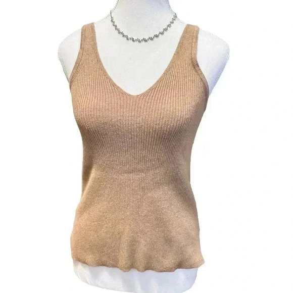 Black Tape | Light Brown Sweater Tank (XS) - Picture 2 of 10